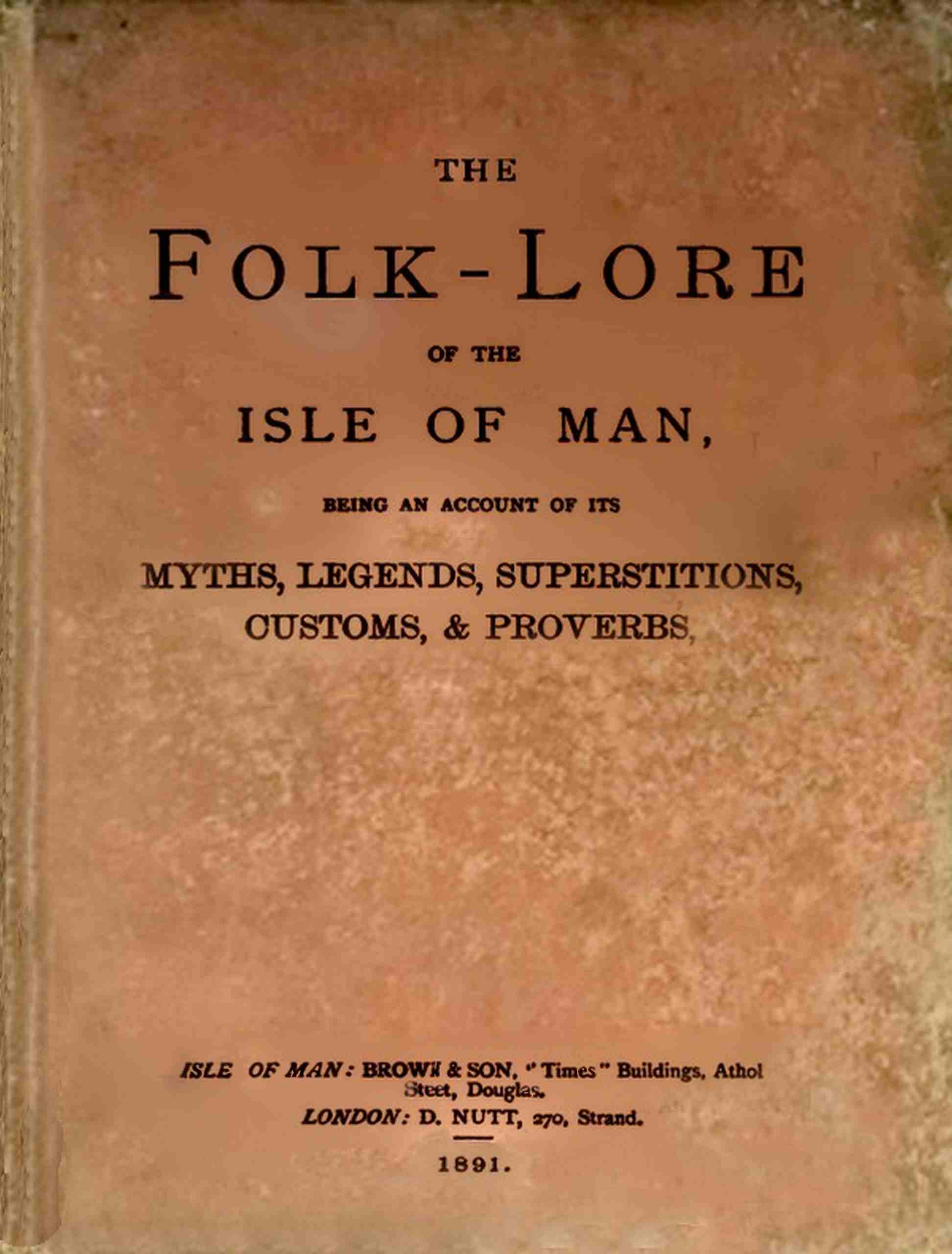 جلد کتاب The Folk-lore of the Isle of Man