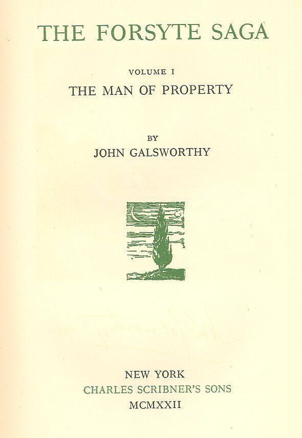 جلد کتاب The Forsyte Saga
