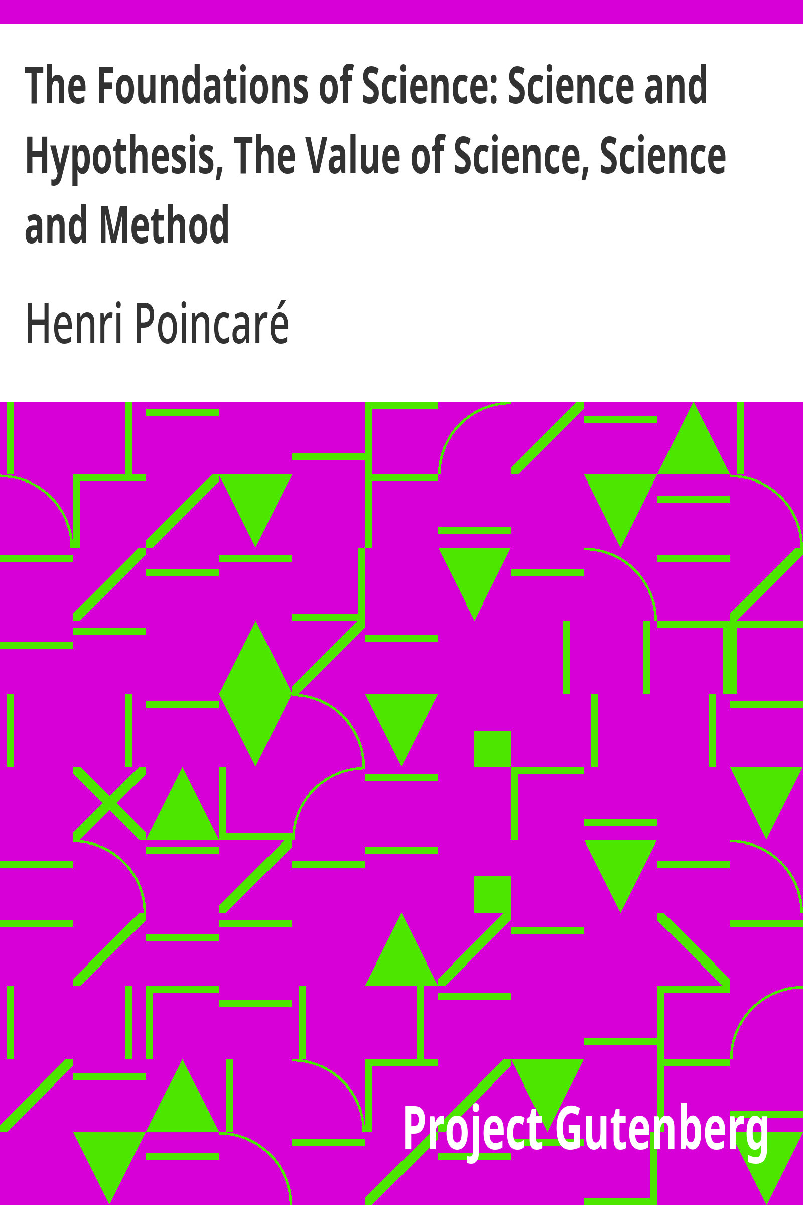 جلد کتاب The Foundations of Science