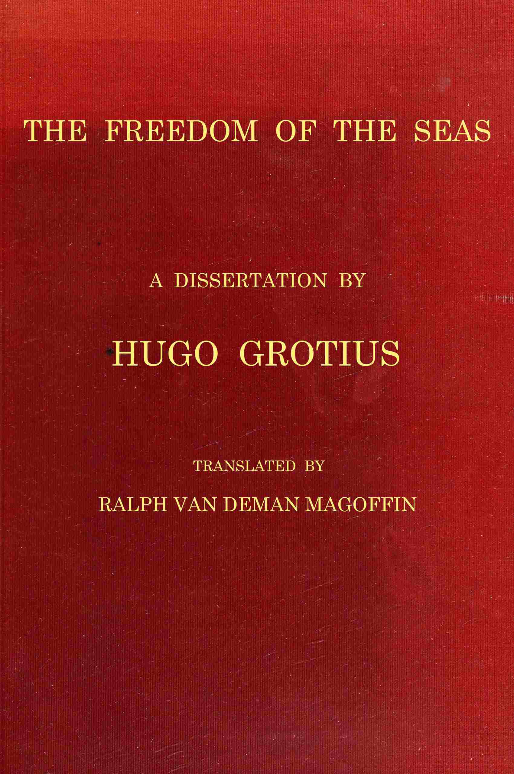 جلد کتاب The Freedom of the Seas