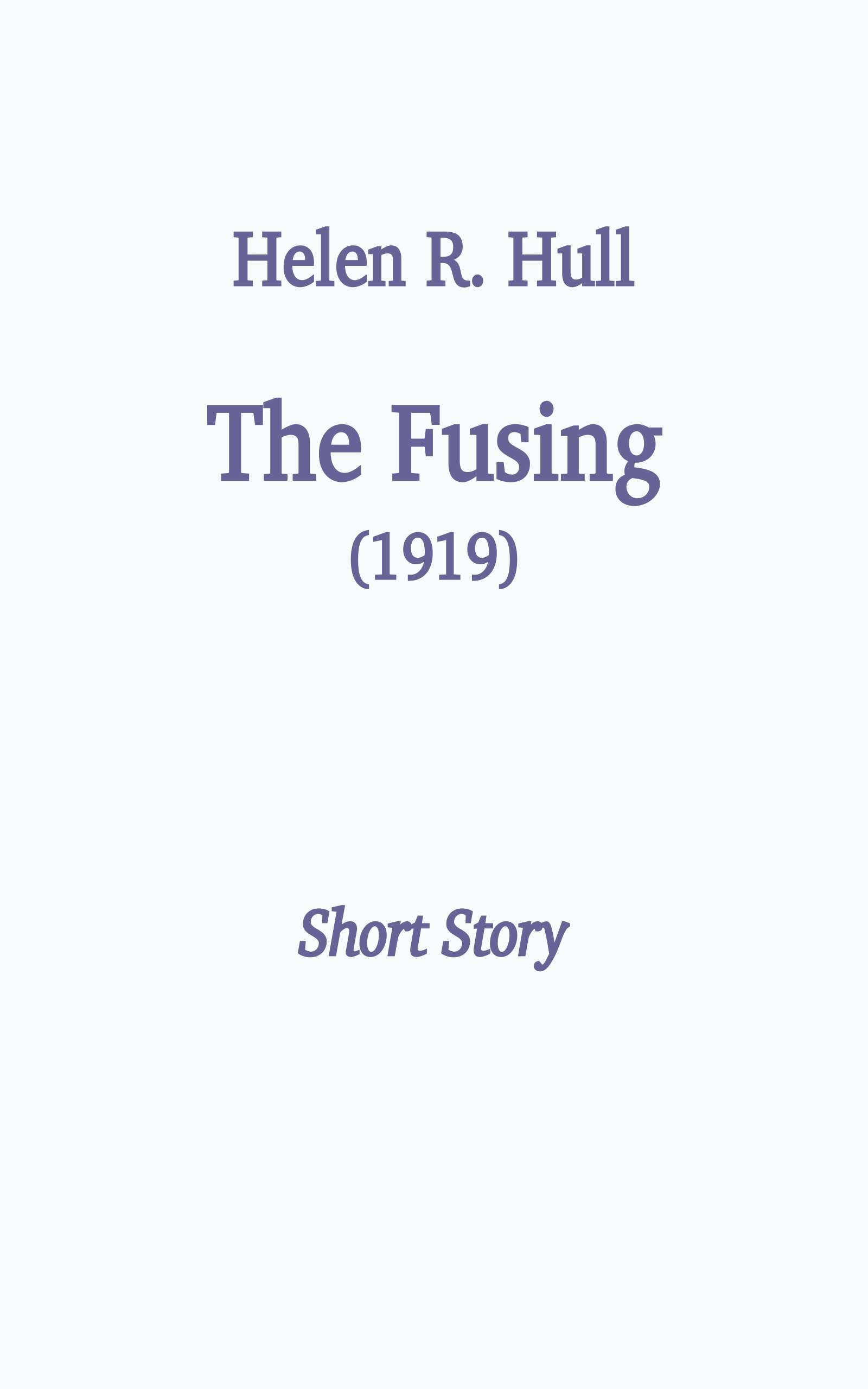 جلد کتاب The Fusing