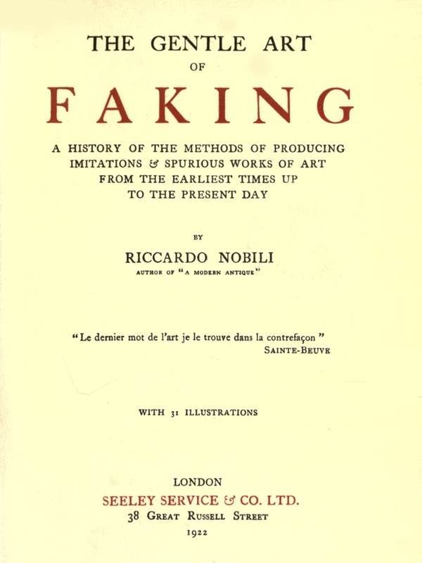 جلد کتاب The Gentle Art of Faking