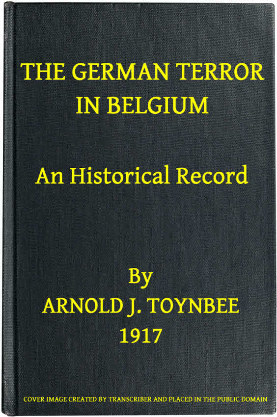 جلد کتاب The German Terror in Belgium