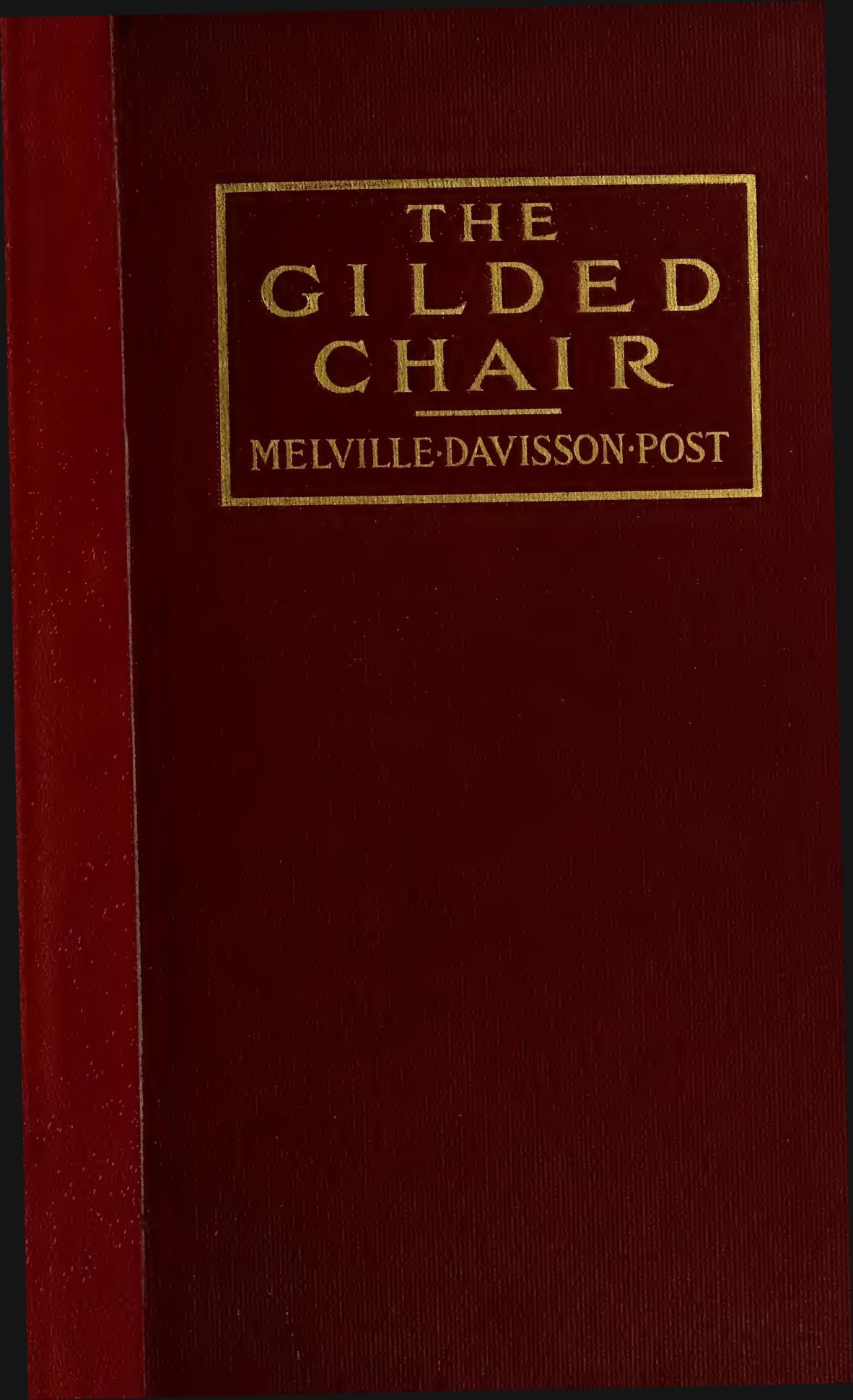 جلد کتاب The Gilded Chair