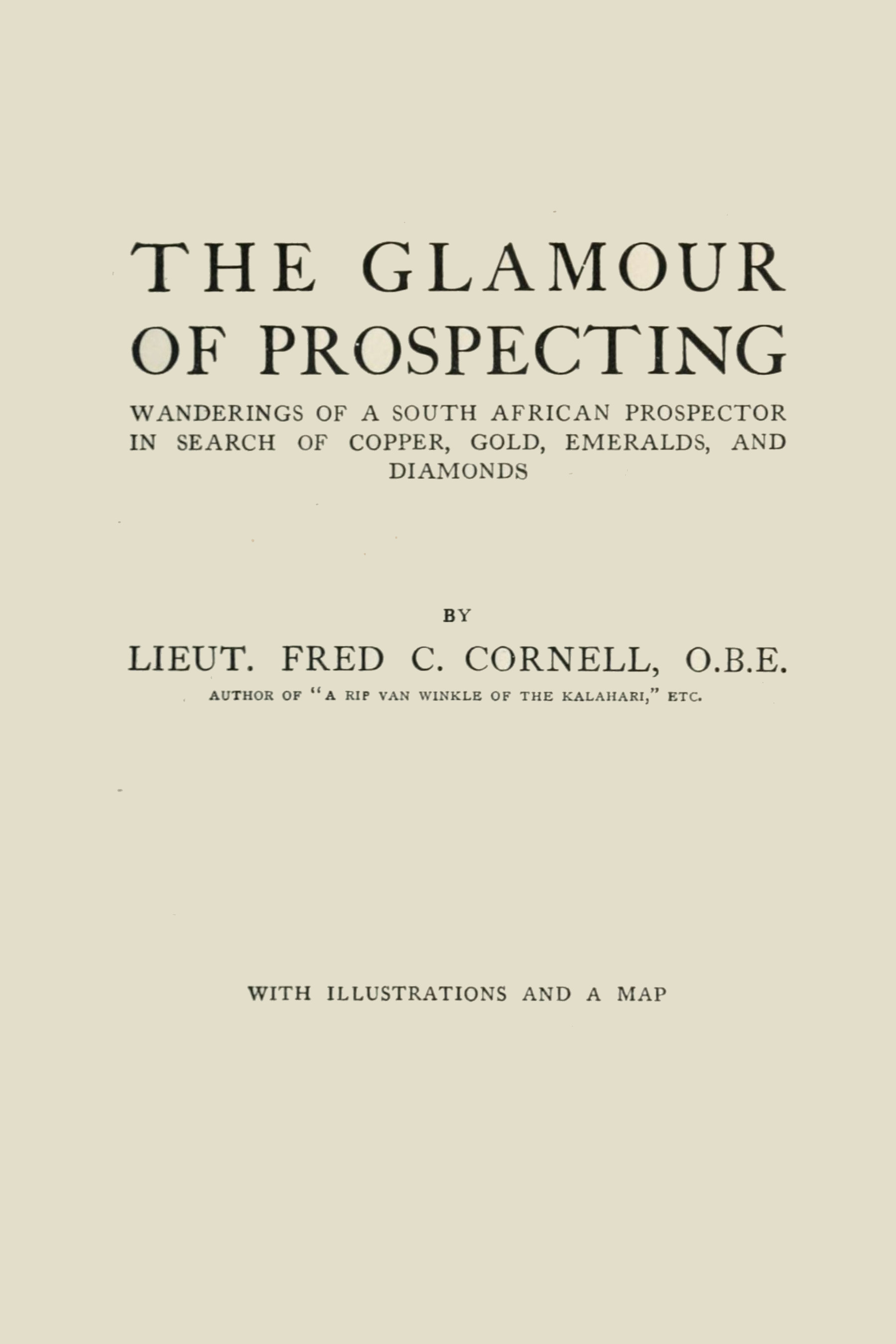 جلد کتاب The Glamour of Prospecting