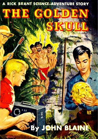 جلد کتاب The Golden Skull: A Rick Brant Science-Adventure Story