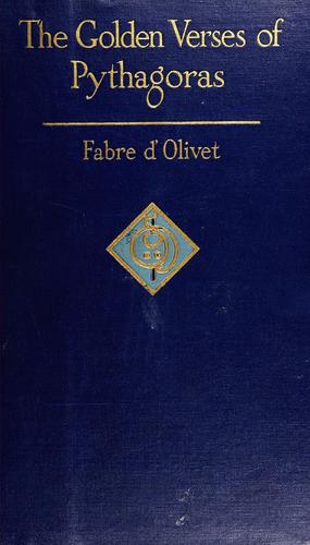 جلد کتاب The Golden Verses of Pythagoras