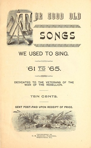 جلد کتاب The Good Old Songs We Used to Sing, '61 to '65
