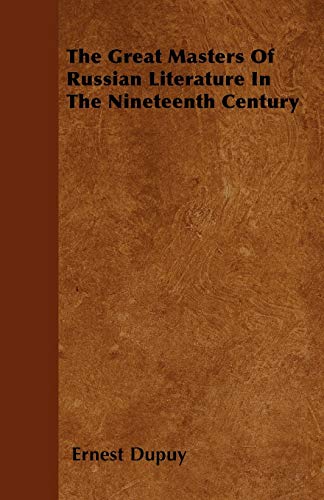 جلد کتاب The Great Masters of Russian Literature in the Nineteenth Century