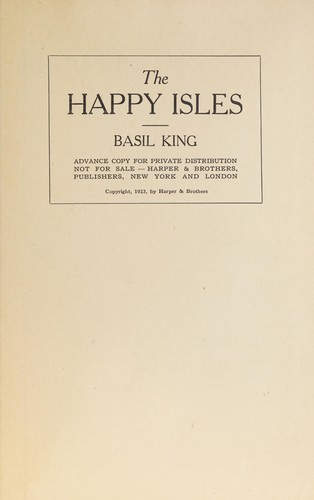 جلد کتاب The Happy Isles