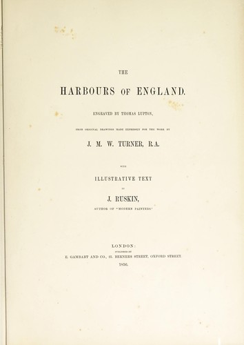 جلد کتاب The Harbours of England