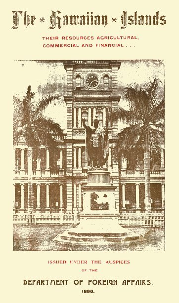 جلد کتاب The Hawaiian Islands: Their Resources, Agricultural, Commercial and Financial