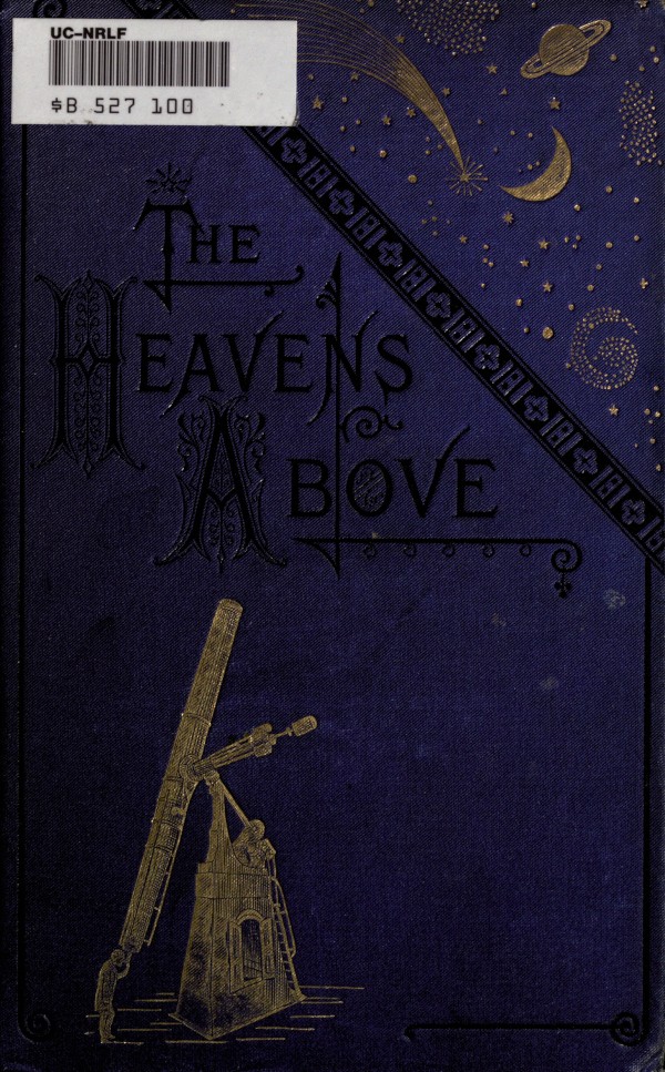 جلد کتاب The Heavens Above: A Popular Handbook of Astronomy