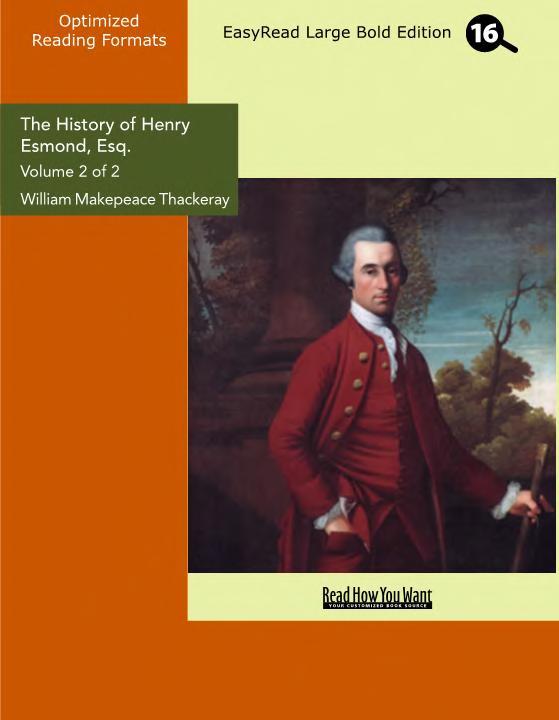 جلد کتاب The History of Henry Esmond
