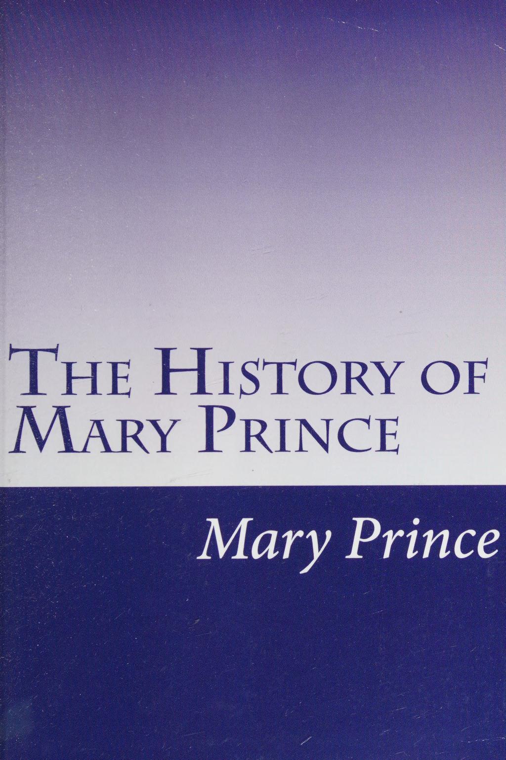 جلد کتاب The History of Mary Prince, a West Indian Slave