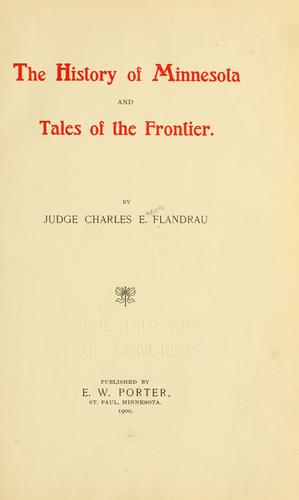 جلد کتاب The History of Minnesota and Tales of the Frontier