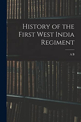 جلد کتاب The History of the First West India Regiment