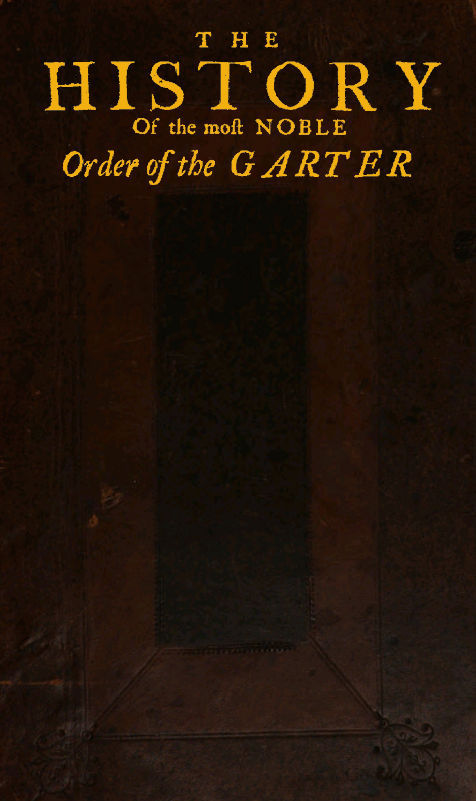 جلد کتاب The History of the Most Noble Order of the Garter