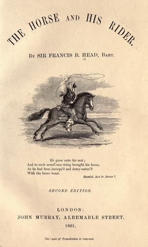 جلد کتاب The Horse and His Rider