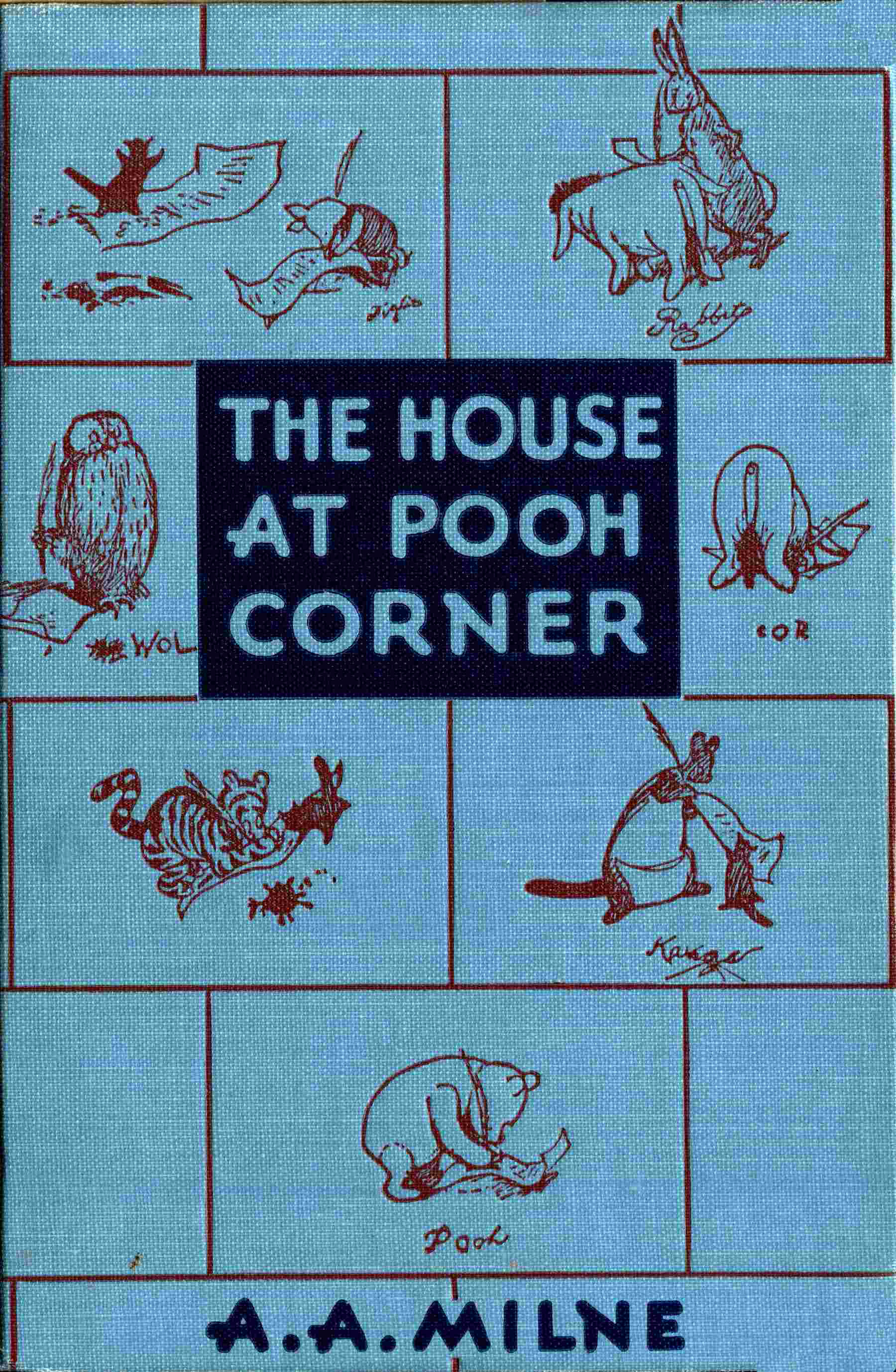 جلد کتاب The House at Pooh Corner