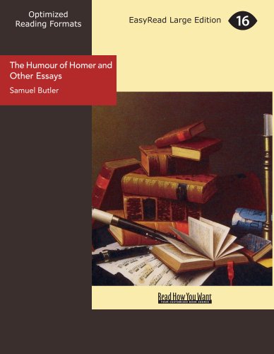 جلد کتاب The Humour of Homer and Other Essays