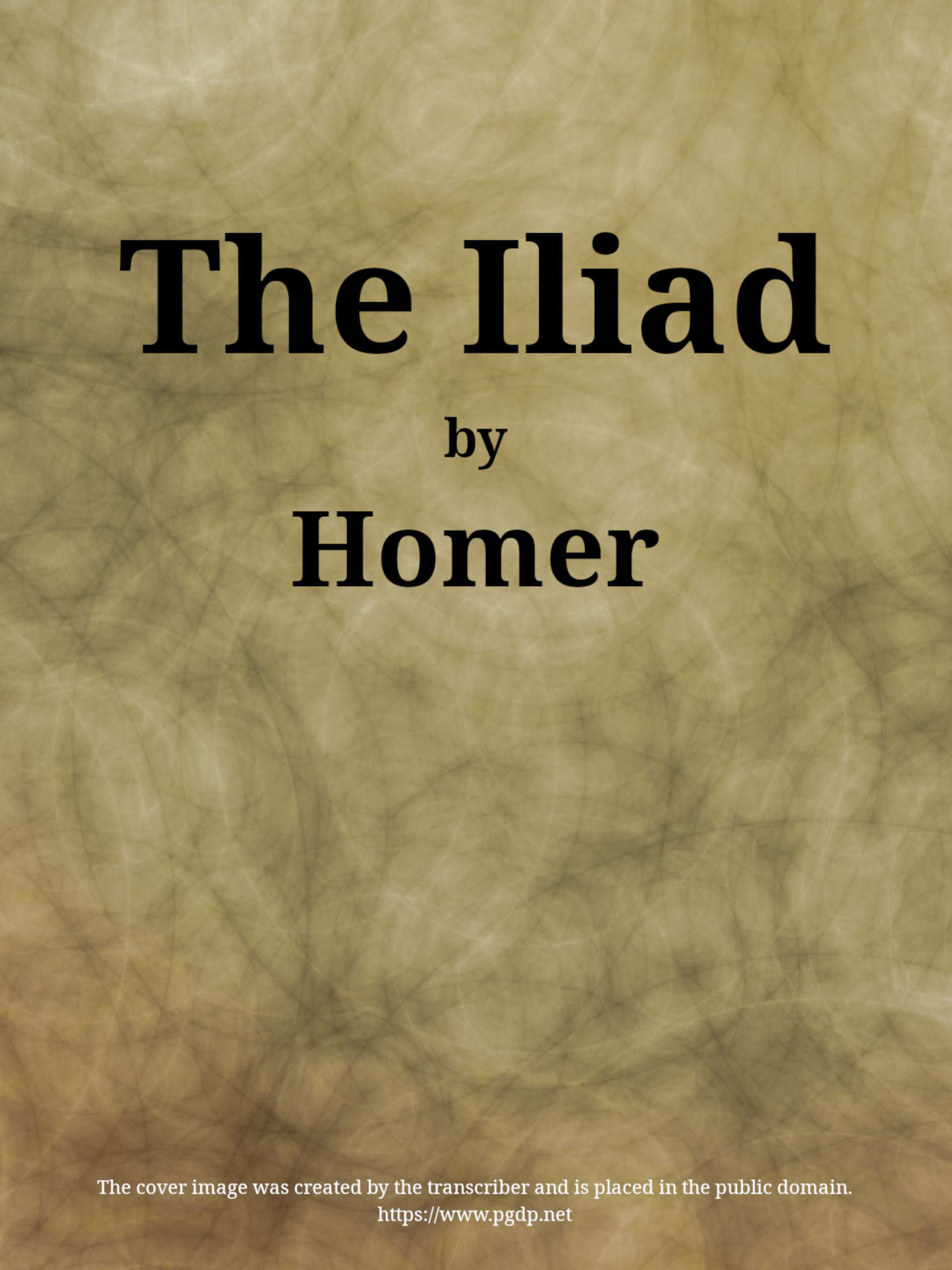 جلد کتاب The Iliad
