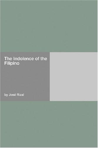 جلد کتاب The Indolence of the Filipino
