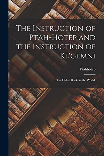 جلد کتاب The Instruction of Ptah-Hotep and the Instruction of Ke'Gemni