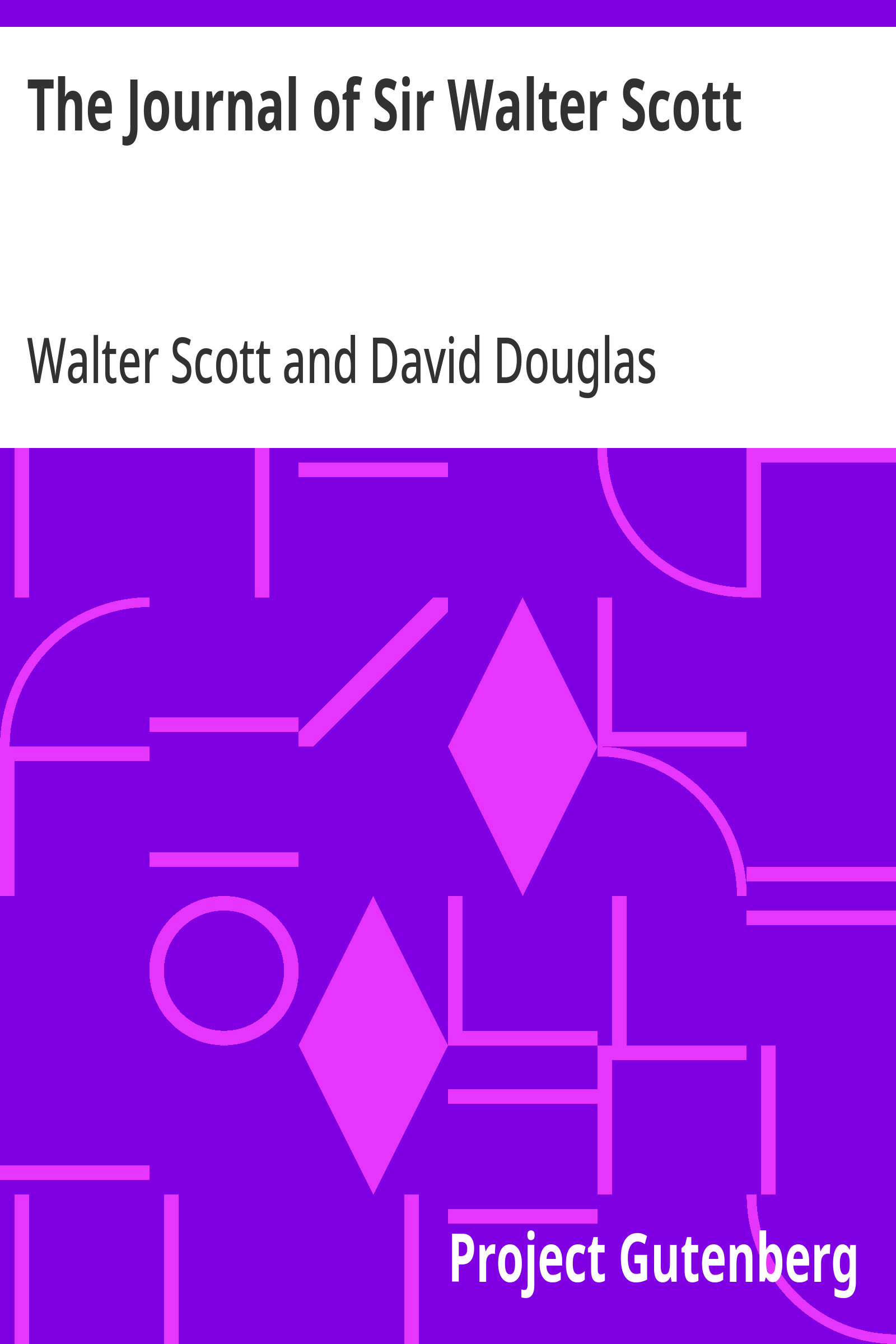 جلد کتاب The Journal of Sir Walter Scott