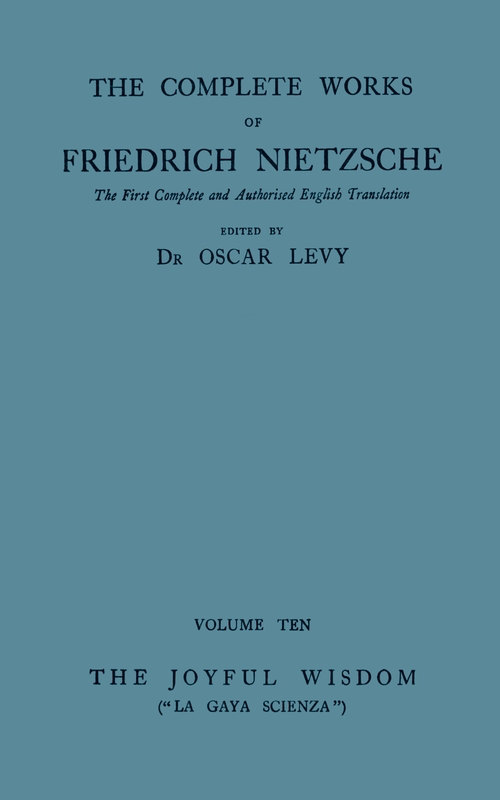 جلد کتاب The Joyful Wisdom (The Gay Science)