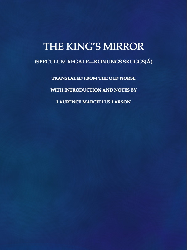 جلد کتاب The King's Mirror (Speculum regale)
