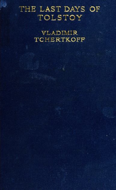 جلد کتاب The Last Days of Tolstoy
