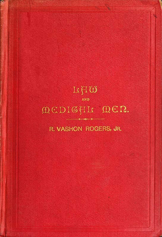 جلد کتاب The Law and Medical Men