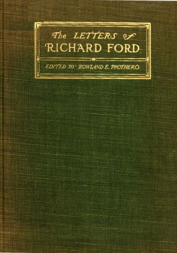 جلد کتاب The letters of Richard Ford, 1797-1858