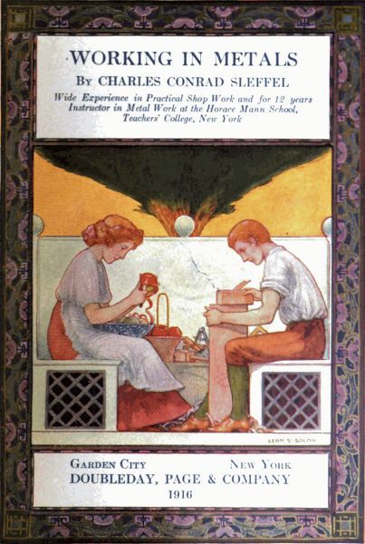 جلد کتاب The Library of Work and Play: Working in Metals