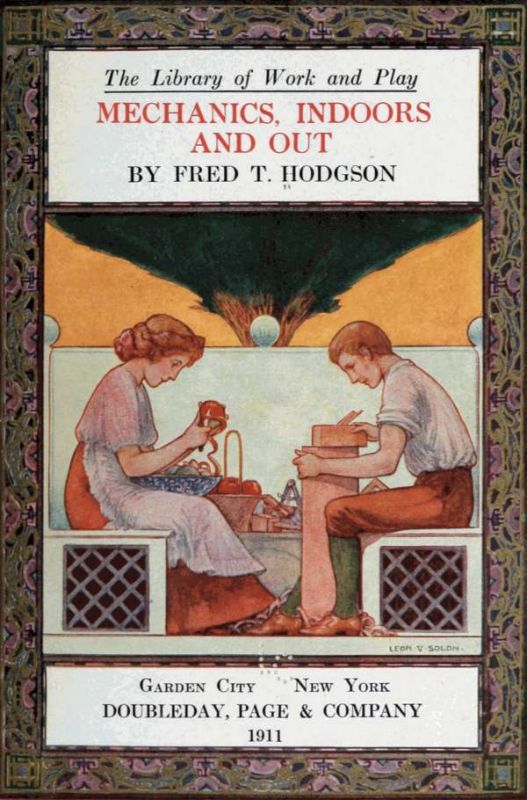 جلد کتاب The Library of Work and Play: Mechanics, Indoors and Out