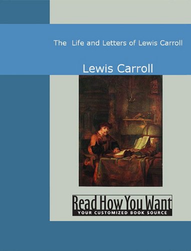 جلد کتاب The Life and Letters of Lewis Carroll