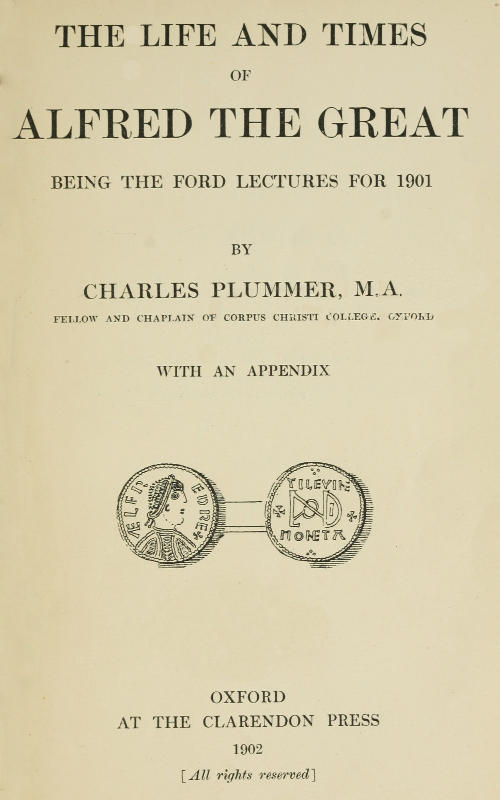 جلد کتاب The Life and Times of Alfred the Great
