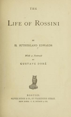 جلد کتاب The Life of Rossini