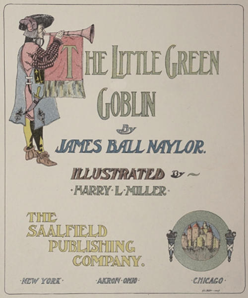 جلد کتاب The Little Green Goblin