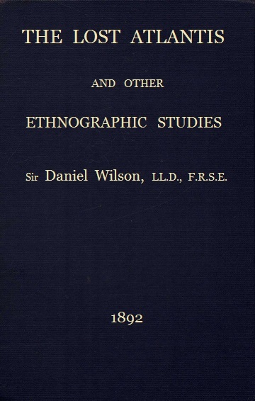 جلد کتاب The Lost Atlantis, and Other Ethnographic Studies