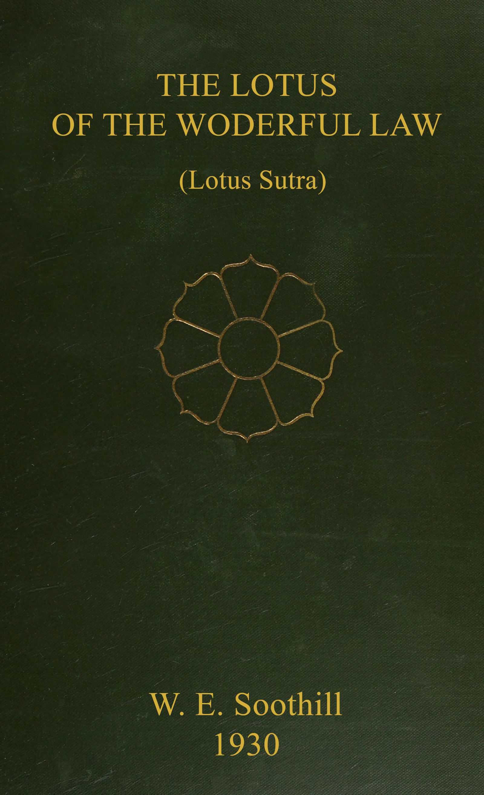 جلد کتاب The Lotus of the Wonderful Law