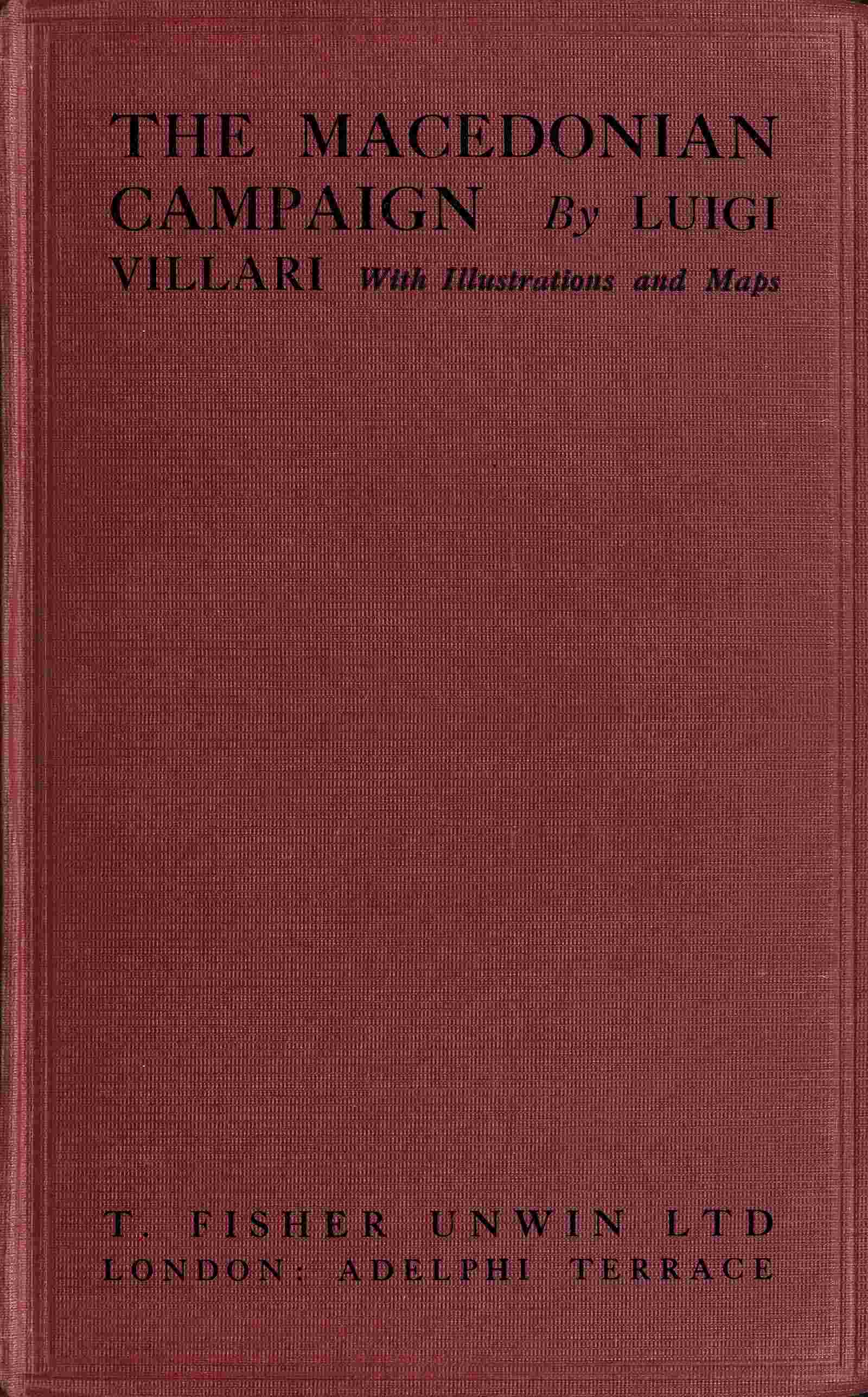 جلد کتاب The Macedonian campaign