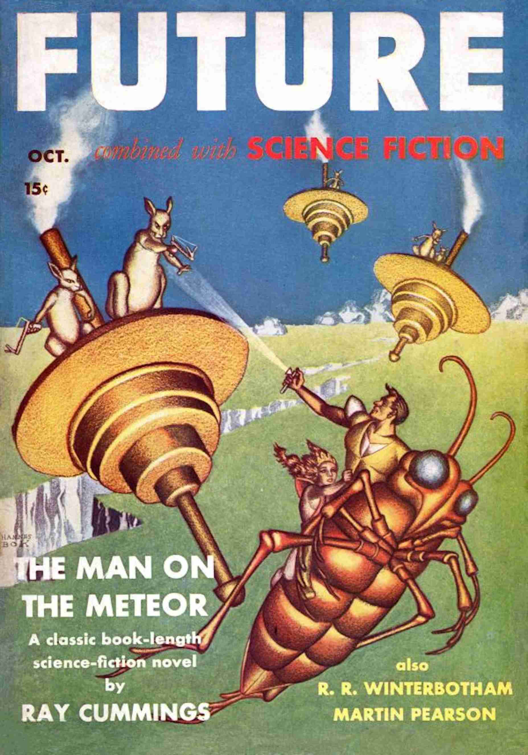 جلد کتاب The Man on the Meteor