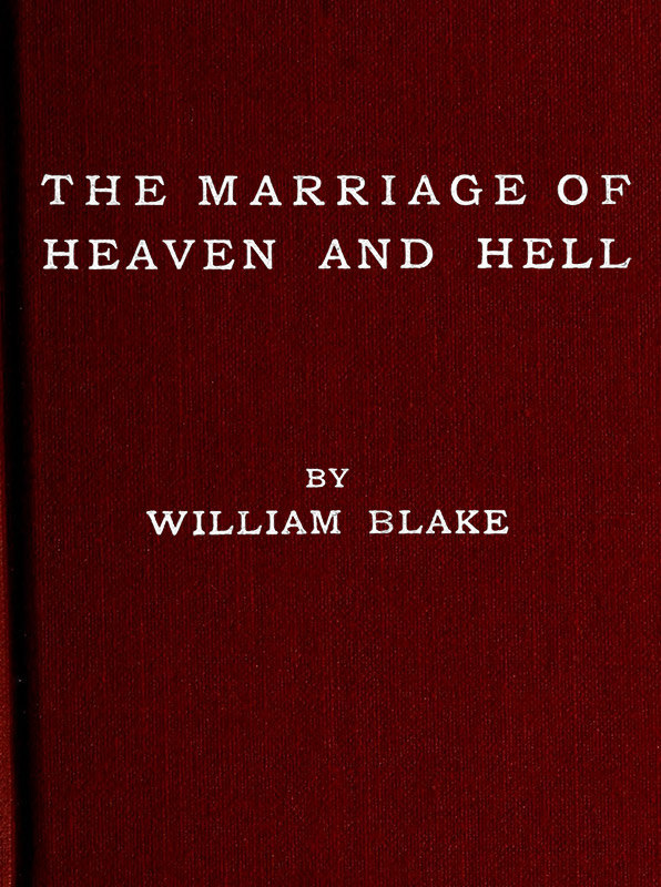 جلد کتاب The Marriage of Heaven and Hell