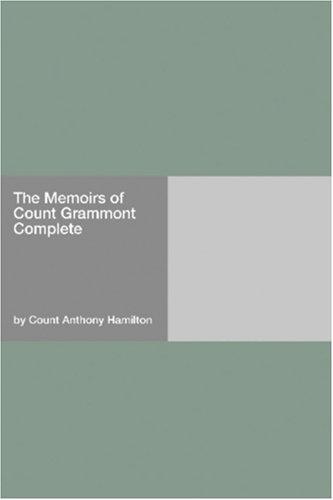 جلد کتاب The Memoirs of Count Grammont