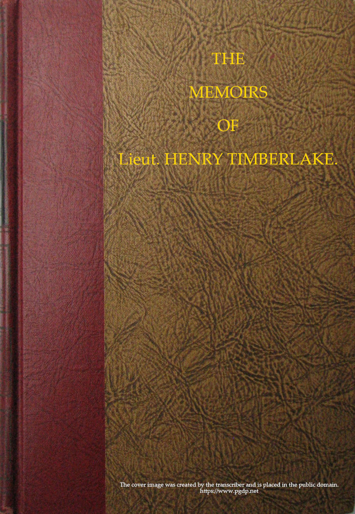 جلد کتاب The Memoirs of Lieut. Henry Timberlake