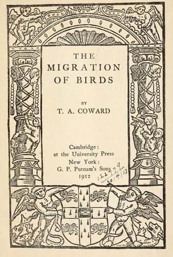 جلد کتاب The Migration of Birds