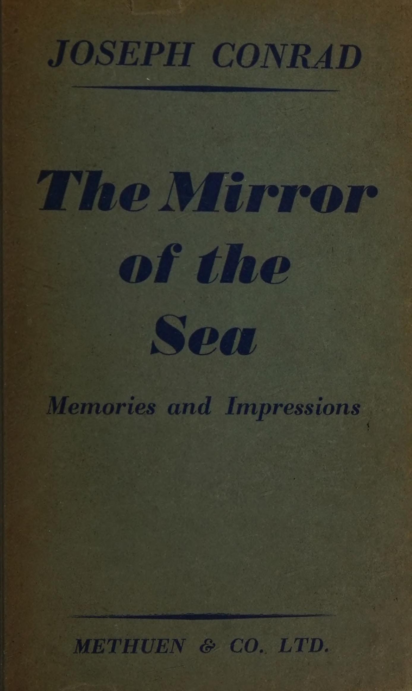 جلد کتاب The Mirror of the Sea