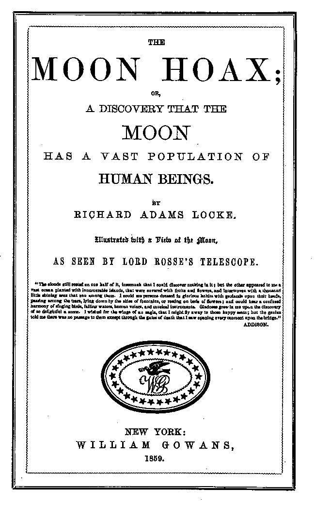 جلد کتاب The Moon Hoax